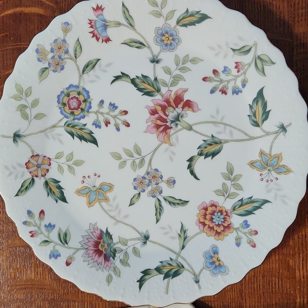 Floral plate and server - Picture 2 of 6